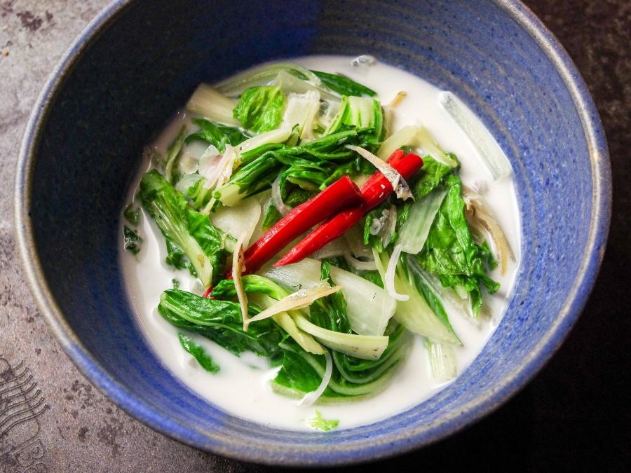 Bok Choy In Coconut Milk A Homestyle Malay Dish Featuring Sawi Periuk My